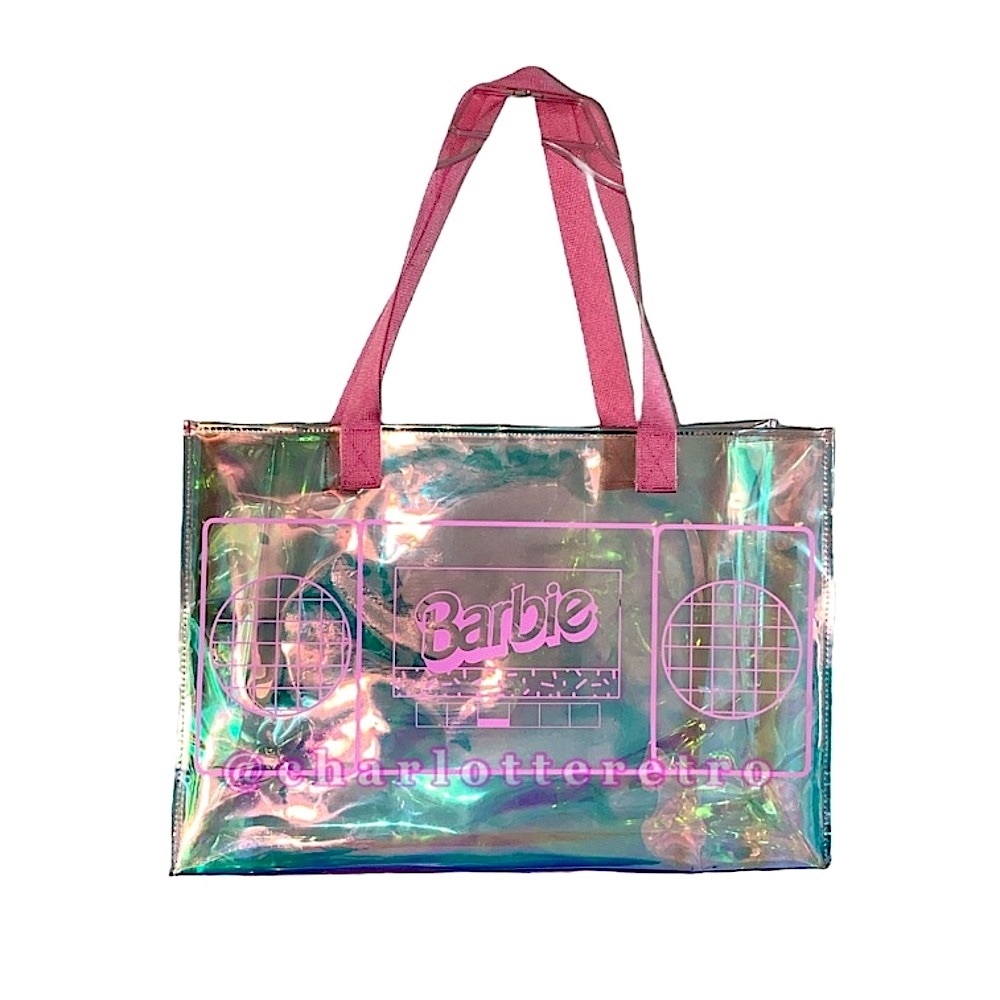 RARE! Barbie 60th Anniv Truck Tour Boombox Vinyl Shopper